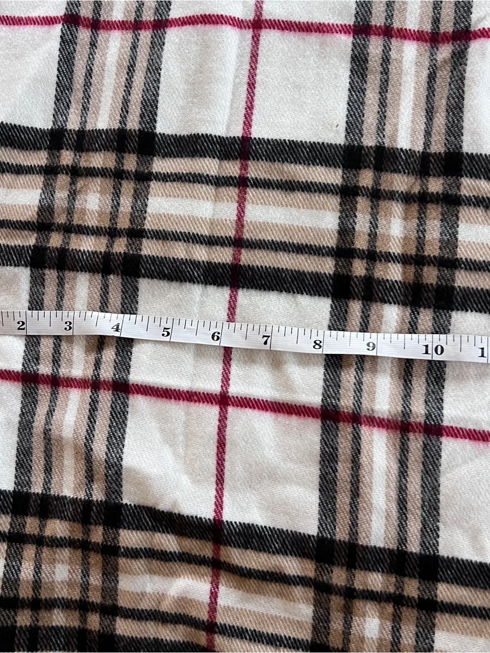 Italian Design Cashmere Blend Fall Plaid Outerwear Scarf Old Money Quiet Luxury